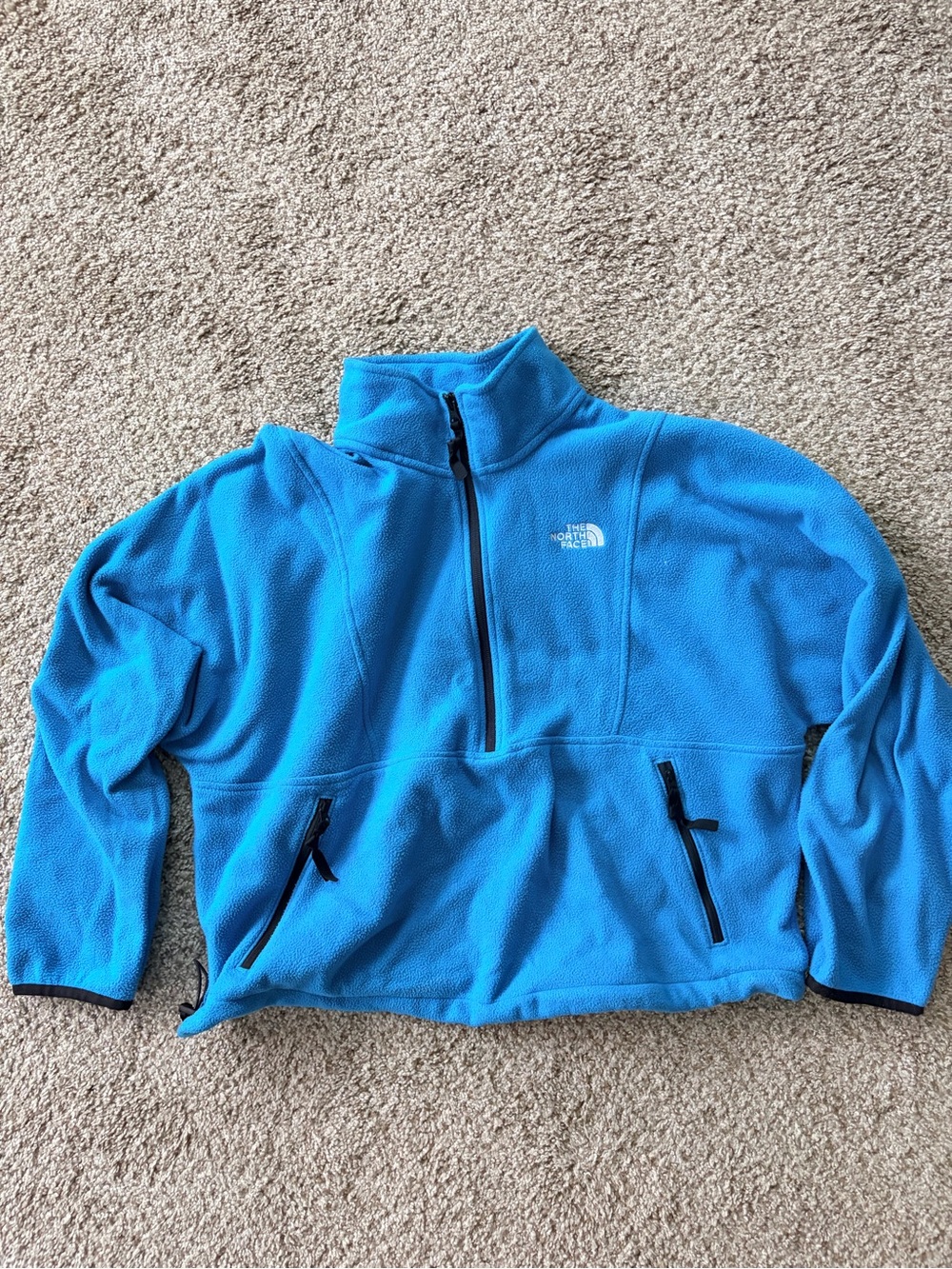 The North Face Bright Blue Half-Zip Fleece Jacket